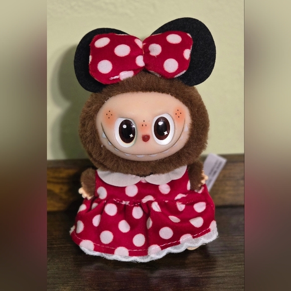 Fashion Minnie Mouse Doll Outfit in Red Polka Dot With Bow (Doll NOT Included) - Picture 1 of 2